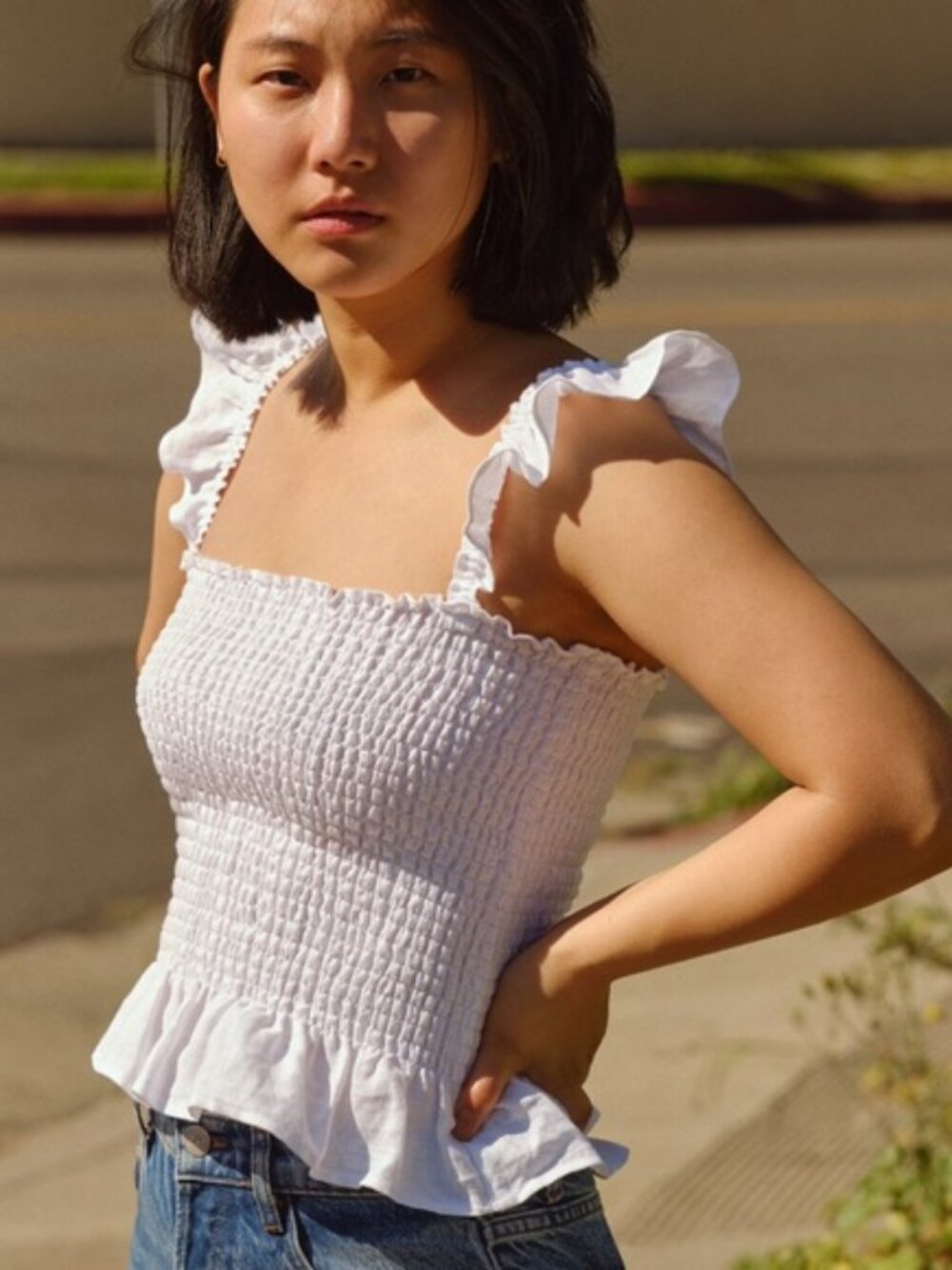 Linen Reformation June Bug Top Size XS